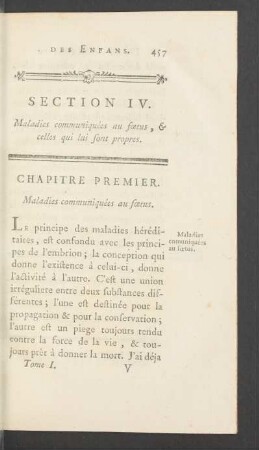 Section IV. Maladies communiquées au foetus [...]