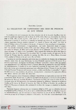 2: La collection de tapisseries des rois de Pologne au XVIe siècle