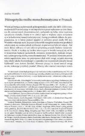 11: Późnogotycka rzeźba monochromatyczna w Prusach
