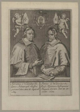 Doppelbildnis des Adrianus à Walenburch und des Petrus à Walenburch