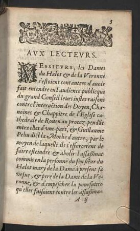 Aux Lecteurs.