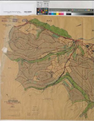 Berleburg (Bad Berleburg), Flurbereinigung Berleburg, Wege- und Gewässerentwurfsplan Bl.1