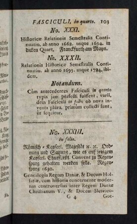 103-126, No. XXXI. - No. XXXVI.
