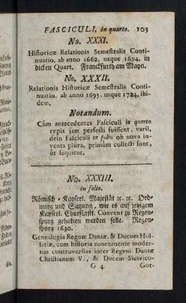 103-126, No. XXXI. - No. XXXVI.