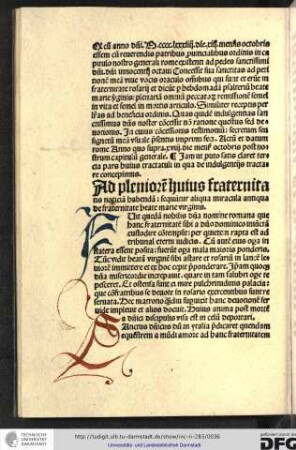 Fuit quedam nobilis domina nomine Romana, que hanc fraternitatem sibi a domino Dominico iniunctam custodire contempsit...