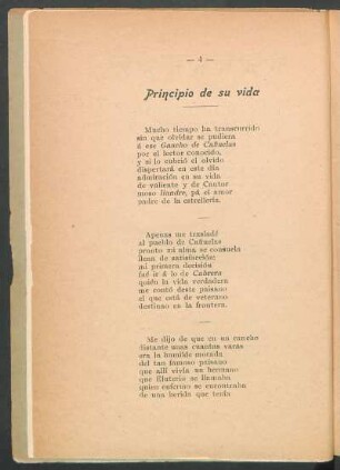 Principio de su vida