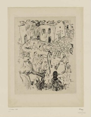 Volksmenge, aus: Octave Mirbeau, "Dingo", Paris 1924