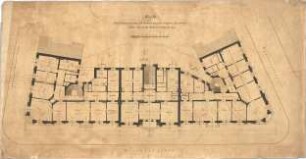 Reiffenstuel, Carl; München, Mariannenplatz; Wohnhäuser Grundstück Ferdinand Schratz - Grundriss