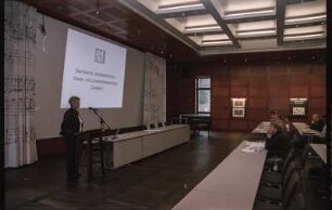 Begrüßungsansprache von Ute Hoffmann (Stellvertretende Generaldirektorin SLUB)