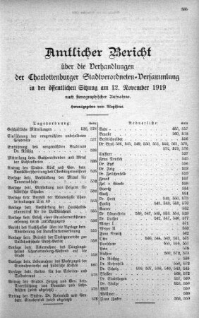 12. November 1919