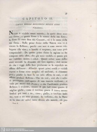 Capitolo II. Causa Della Bellezza Nelle Cose Visibili.