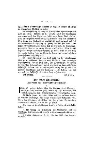 Zur freien Aussprache