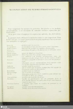 XI. Explication De Termes Professionnels