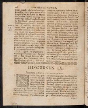 108-119, Discursus IX. Peccatum Mentem Peccatoris exaecat.