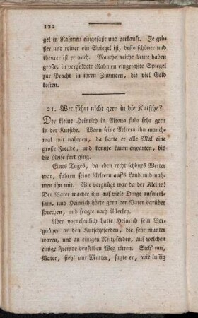 21. Wer fährt nicht gern in die Kutsche?