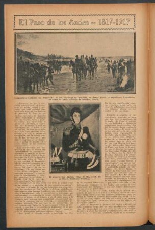 El Paso de los Andes - 1817-1917