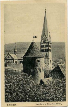 Lauerturm und Herz-Jesu-Kirche