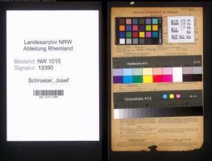 Entnazifizierung Josef Schroeter , geb. 30.04.1912 (Kaufmaennischer Angestellter)