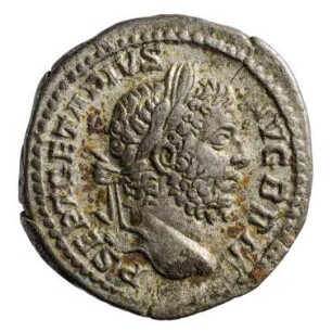 Münze, Denar, 210 - 212 n. Chr.