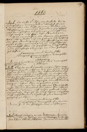 Abschriftliche Benachrichtigung von der Zurückweisung des Einspruchs Dr. Finck gegen den Entzug des Status' als Privatdozent.