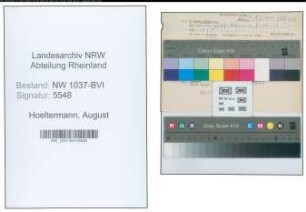 Entnazifizierung August Hoeltermann , geb. 23.09.1907 ()