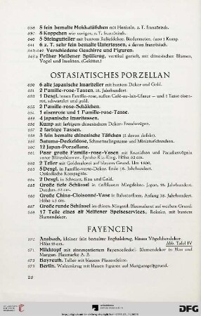 Ostasiatisches Porzellan (Nr. 650-668)