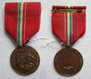 Medaille der Stoßbrigade "Garibaldi" zum 20 Jahrestag des Nationalen Befreiungskrieges, Republik Italien