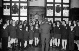 Freiburg: Rathaus, VdK Kinderchor, Leitung Tritschler, im großen Ratsaal