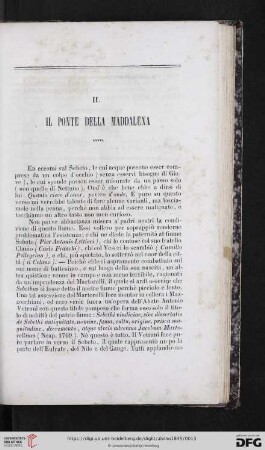 II. Il ponte della Maddalena