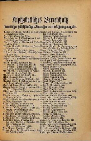 Adreßbuch der kgl. bayer. Festungsstadt Ingolstadt. 1888, 1888 = Aufl. 4