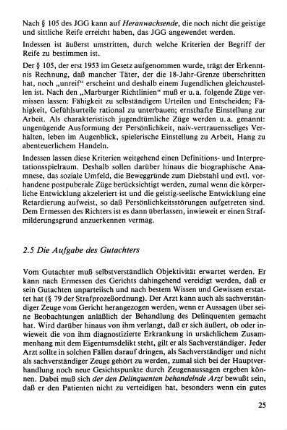 2.5. Die Aufgabe des Gutachters