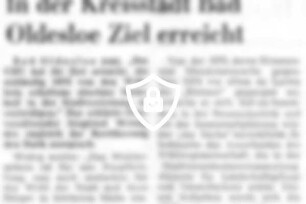 In der Kreisstadt Bad Oldesloe Ziel erreicht