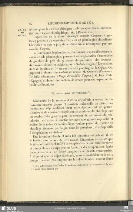VI. Matériel Des Verreries