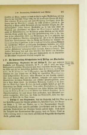 § 20. Die Unterwerfung Griechenlands durch Philipp von Mazedonien
