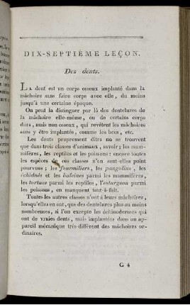 Dix-Septième Leçon.