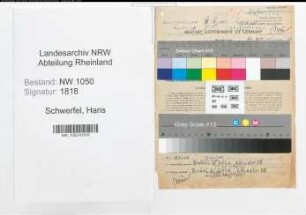 Entnazifizierung Hans Schwerfel , geb. 06.04.1917 ()