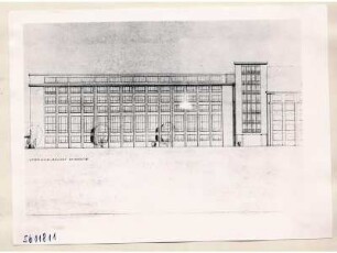 Neubau Bildröhrenwerk (Skizze), Zeichnung 1956