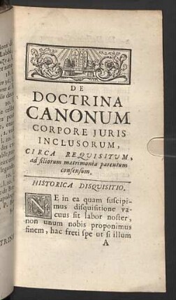 Historica disquisitio.