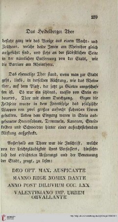 Das Heidelberger Thor