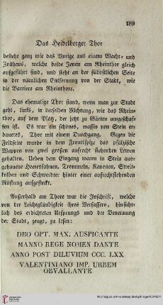 Das Heidelberger Thor