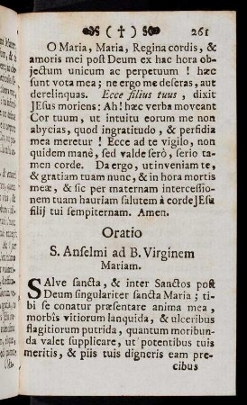 261-263, Oratio