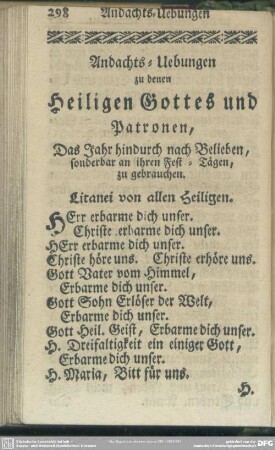 Andachts-Uebungen zu allen Heiligen