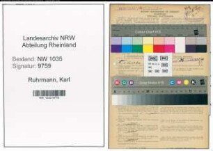 Entnazifizierung Karl Ruhrmann , geb. 04.11.1903 (Steiger)