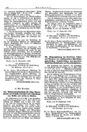 Wohnungsgeldzuschuß für ledige Wartestands- und Ruhestandslehrer und -lehrerinnen von Volks- und mittleren Schulen 1939 : [Erziehung] ; [Für Preußen] ; [Amtliche Erlasse] ; [Amtlicher Teil]