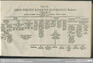 Tab. VII. Juris Publici Romano-Germanici Prudentia