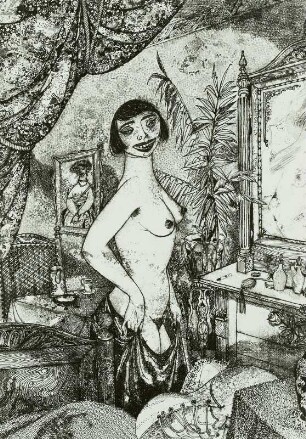 Illustration zu Thomas Mann "Bekenntnisse des Hochstaplers Felix Krull" (Blatt 15)