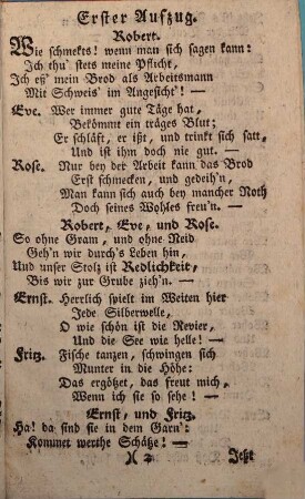 Die glückliche Landung : ein Schauspiel in zweenen Aufzügen von den Real- und Trivialschülern auf dem Kongregationssaale zu Burghausen aufgeführt am 6 und 8 Herbstmonats 1795