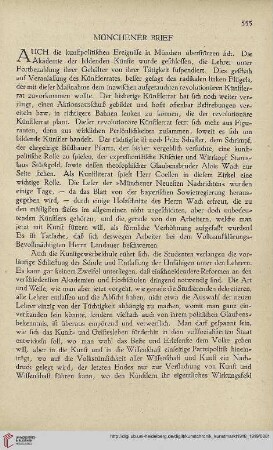Neue Folge 30 = Jahrgang 54: Münchener Brief