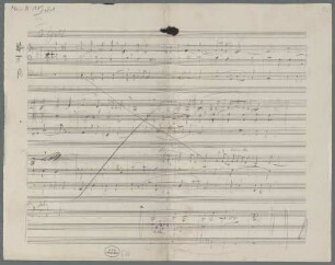 Choral-Passion, Sketches, Coro, op.7, LüdD p.439 - BSB Mus.N. 119,21 : [without title]