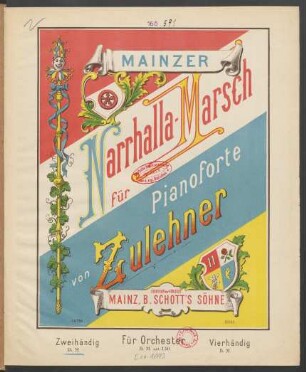 Mainzer Narrhalla-Marsch : nach Motiven der Oper: Der Brauer von Preston
